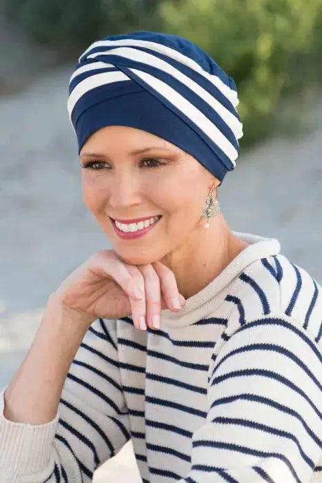 Bamboo Criss Cross Turban - Detachable Bow