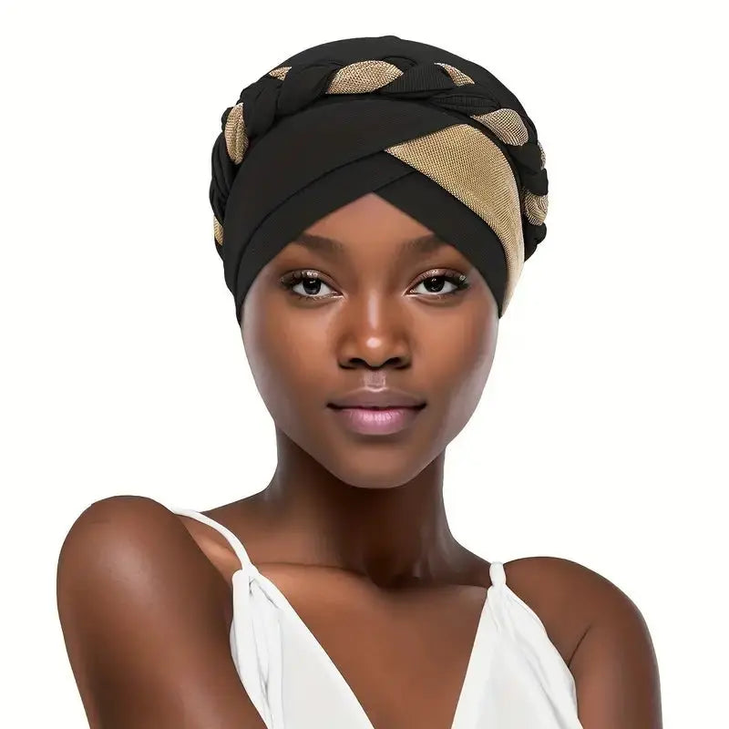 Braided Shimmer Turban - Wigsisters