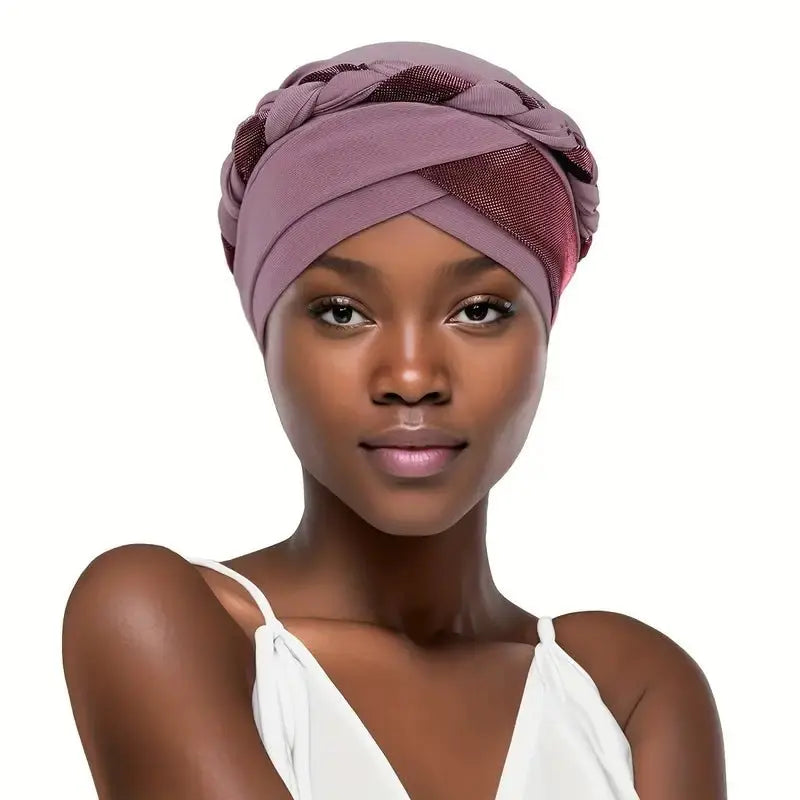 Braided Shimmer Turban - Wigsisters