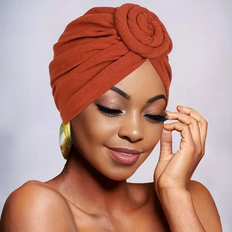 Rosette Turban - Plain - Wigsisters