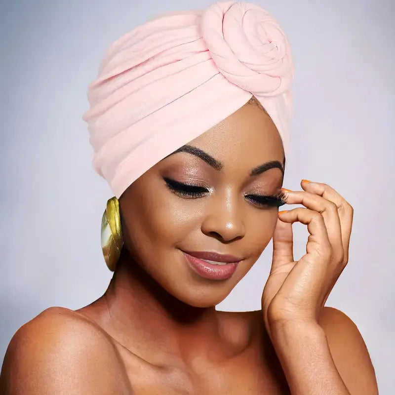 Rosette Turban - Plain - Wigsisters