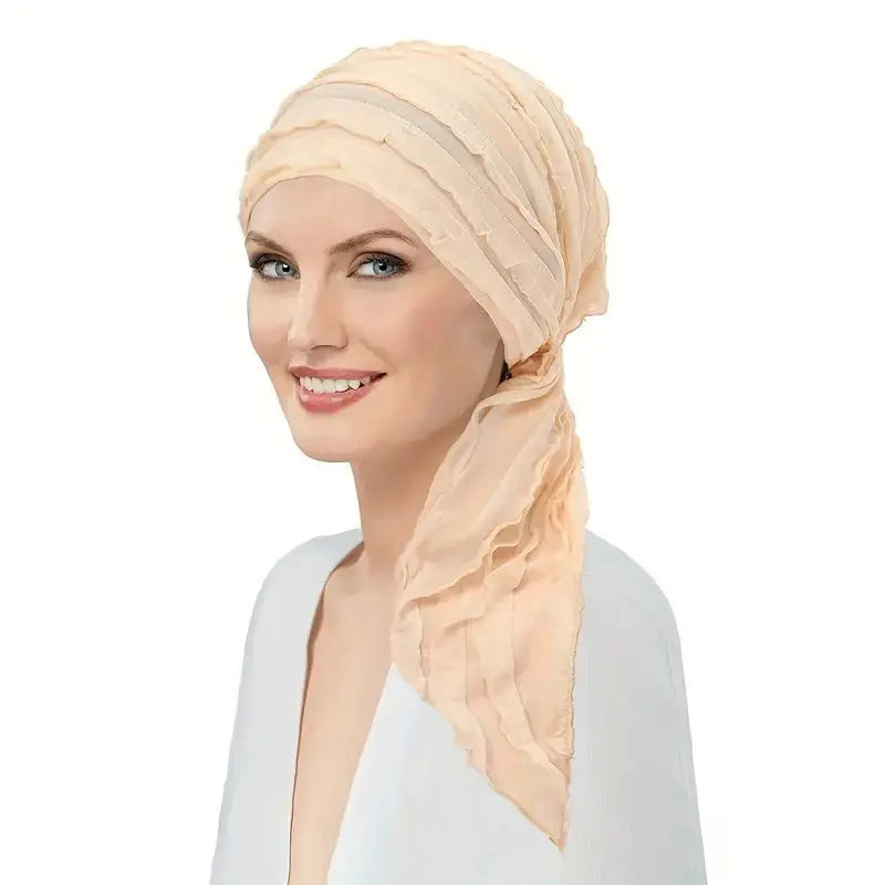 Ruffle Head Scarf - Wigsisters