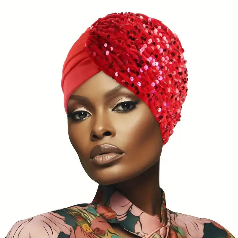 Sequined Turban – Chic, Sparkly Headwear | Wigsisters