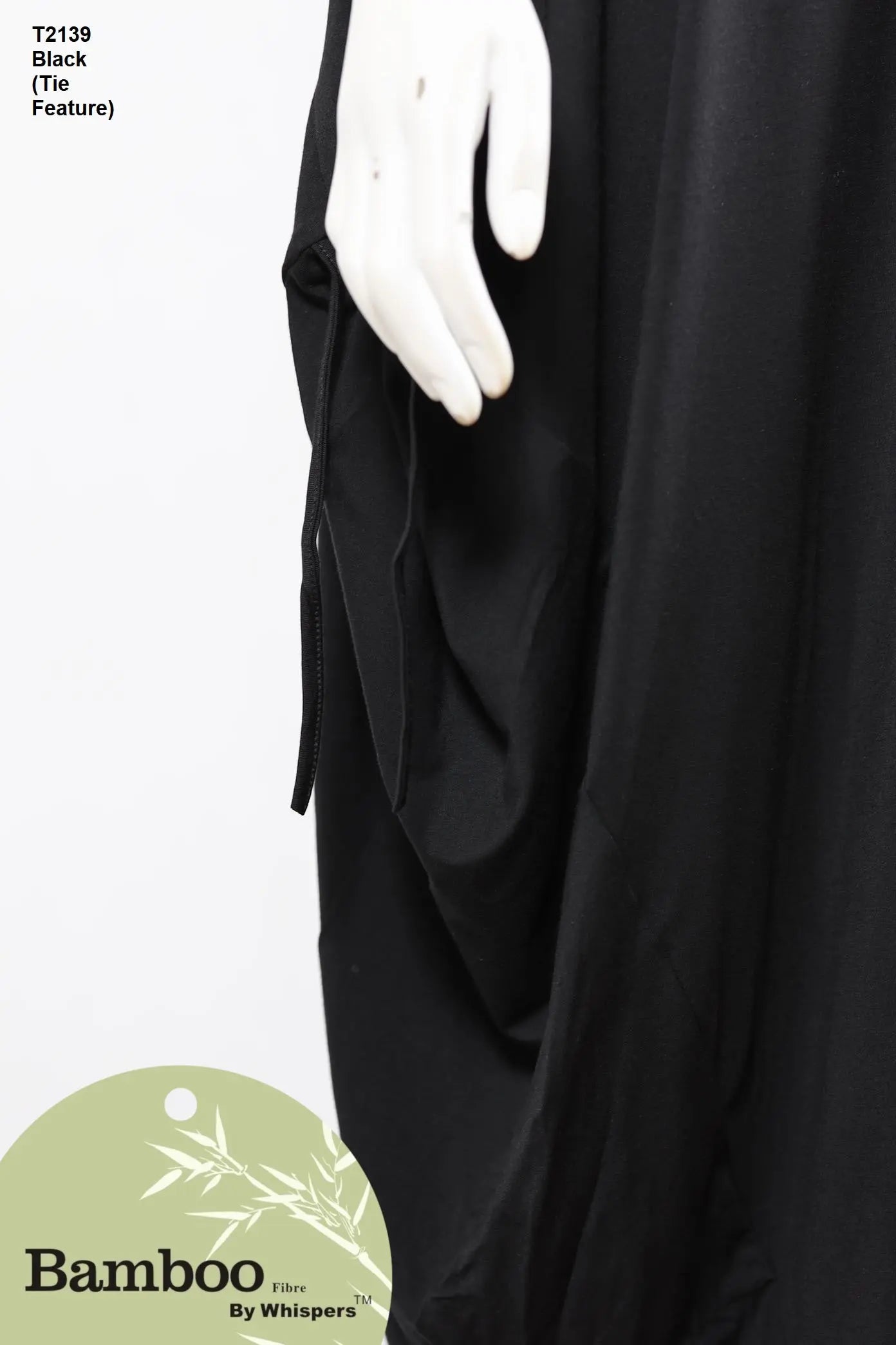 Bamboo 3/4 Sleeve Dress with Ties - Wigsisters