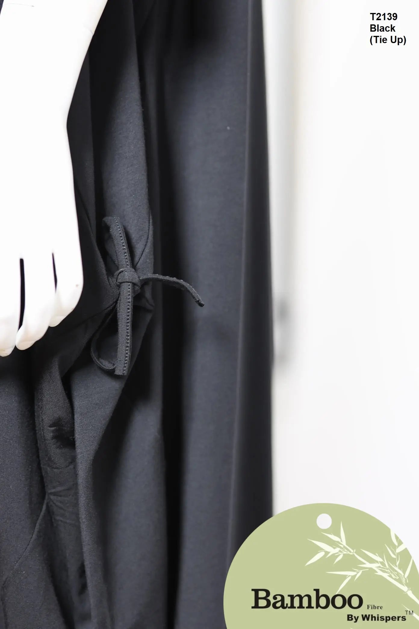 Bamboo 3/4 Sleeve Dress with Ties - Wigsisters