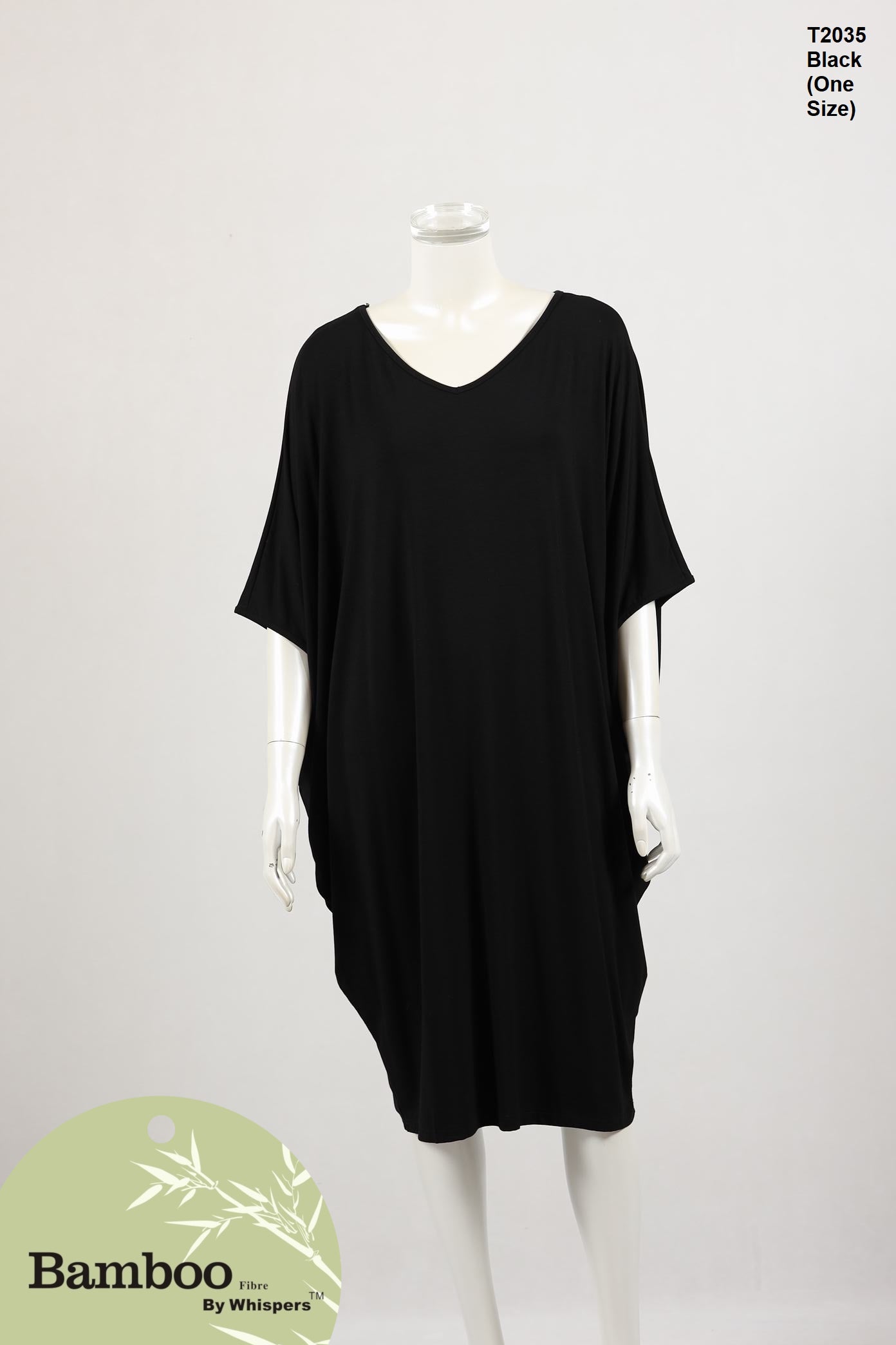 Bamboo V Neck Dress - Wigsisters