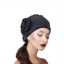 Load image into Gallery viewer, Flapper styled hat with florette - Wigsisters