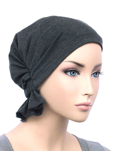 Abbey Cap in Charcoal - Wigsisters