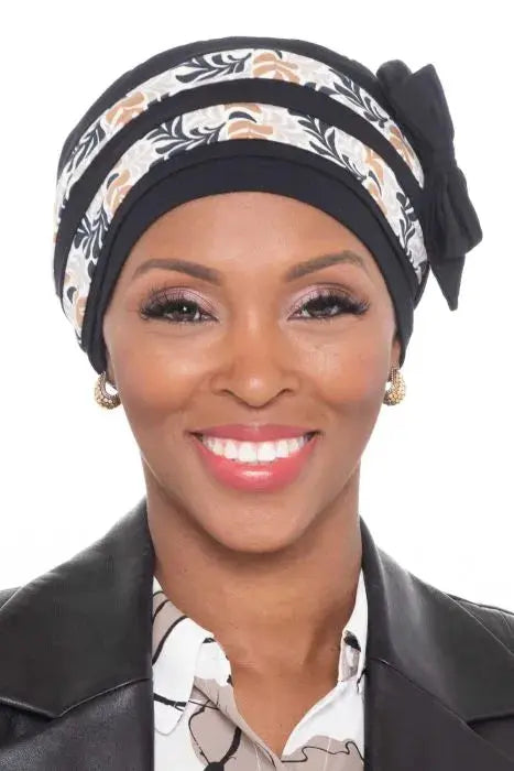 Bamboo Criss Cross Turban - Detachable Bow