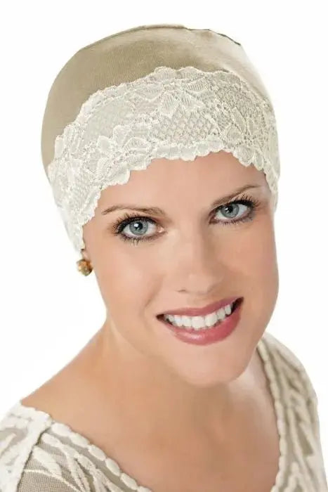 Bamboo Sleeping Cap with Lace - Large - Wigsisters