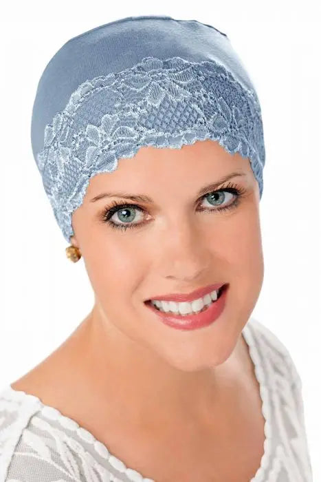 Bamboo Sleeping Cap with Lace - Wigsisters
