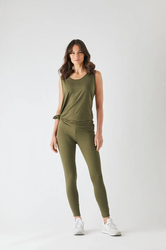 Bamboo Wide Band Leggings Long - Wigsisters