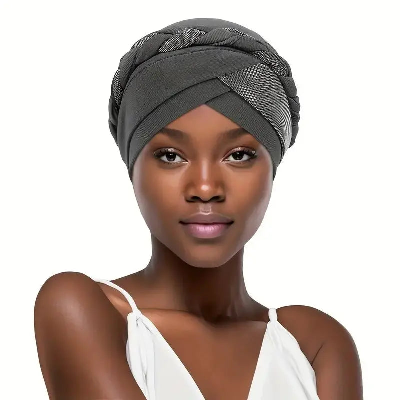 Braided Shimmer Turban - Wigsisters