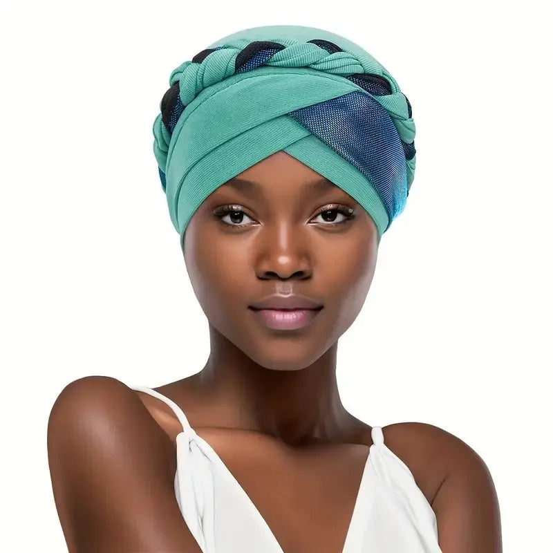 Braided Shimmer Turban - Wigsisters