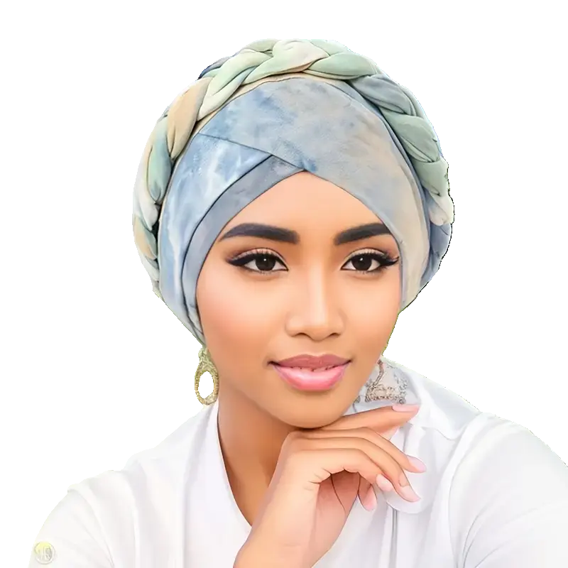 Braided Tie Dye Turban - Wigsisters