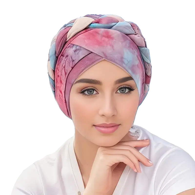 Braided Tie Dye Turban - Wigsisters