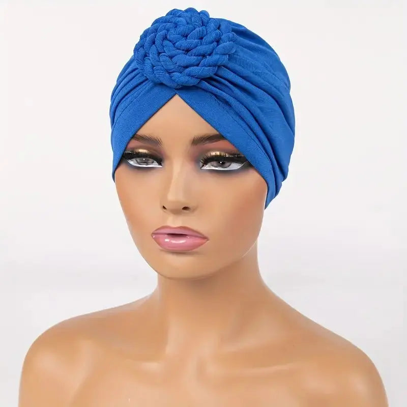 Plaited Rosette Turban - Wigsisters