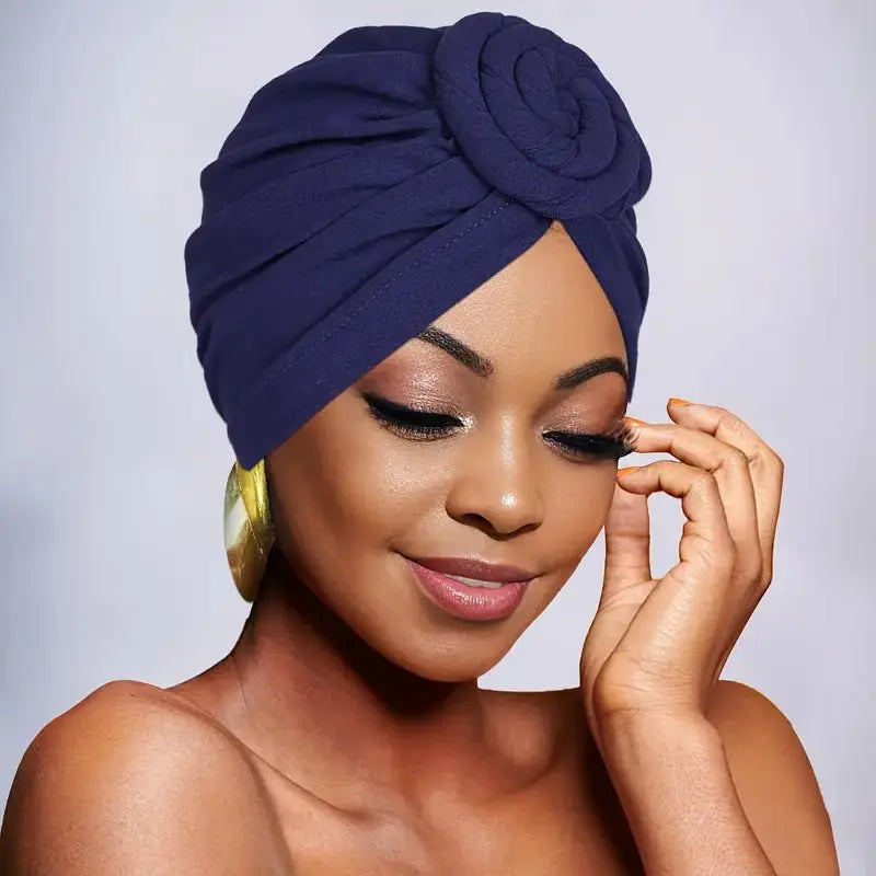 Rosette Turban - Plain - Wigsisters