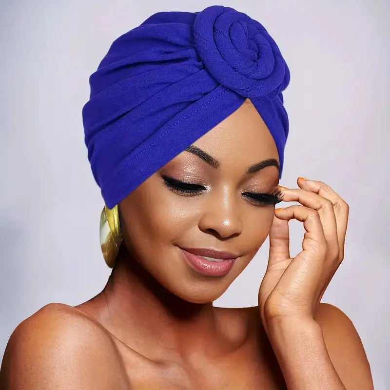 Rosette Turban - Plain - Wigsisters