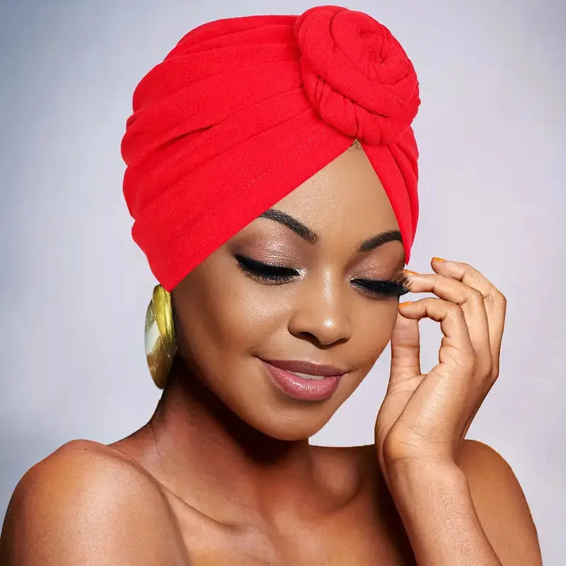 Rosette Turban - Plain - Wigsisters