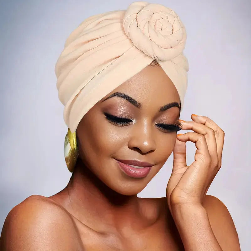Rosette Turban - Plain - Wigsisters