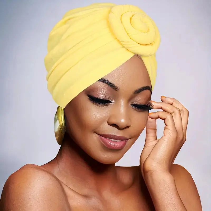 Rosette Turban - Plain - Wigsisters