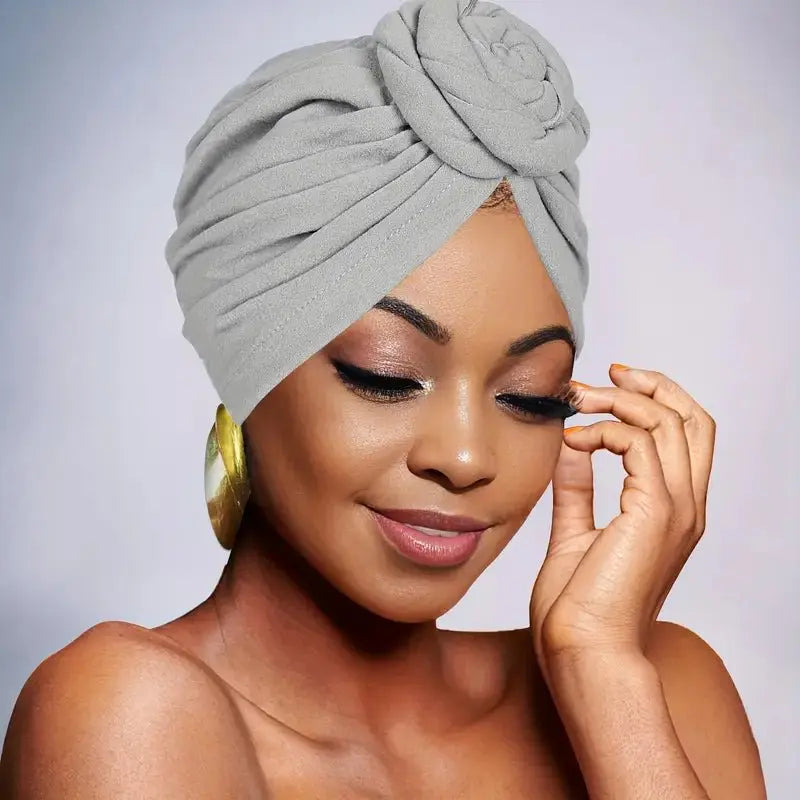 Rosette Turban - Plain - Wigsisters