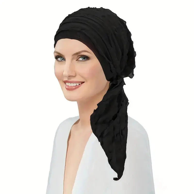 Ruffle Head Scarf - Wigsisters