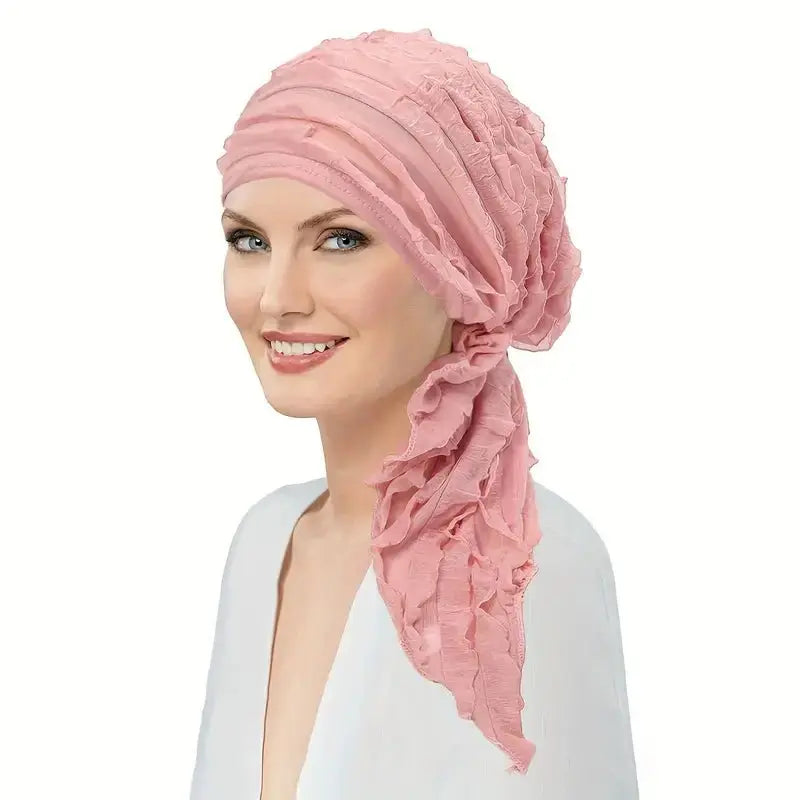 Ruffle Head Scarf - Wigsisters