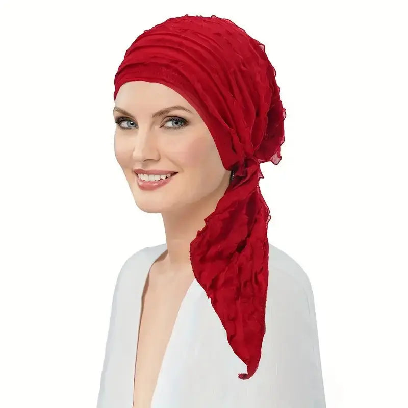 Ruffle Head Scarf - Wigsisters