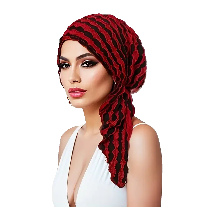 Ruffle Head Scarf - Wigsisters