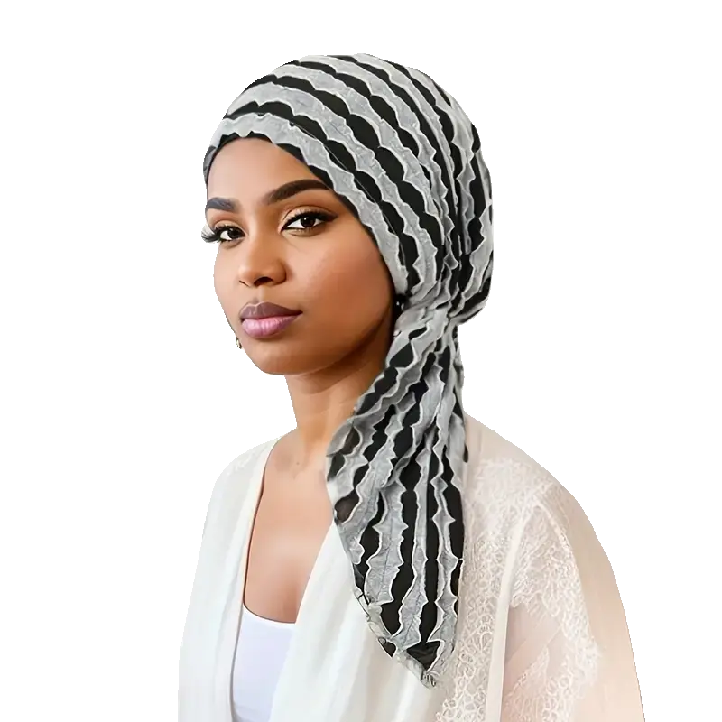 Ruffle Head Scarf - Wigsisters