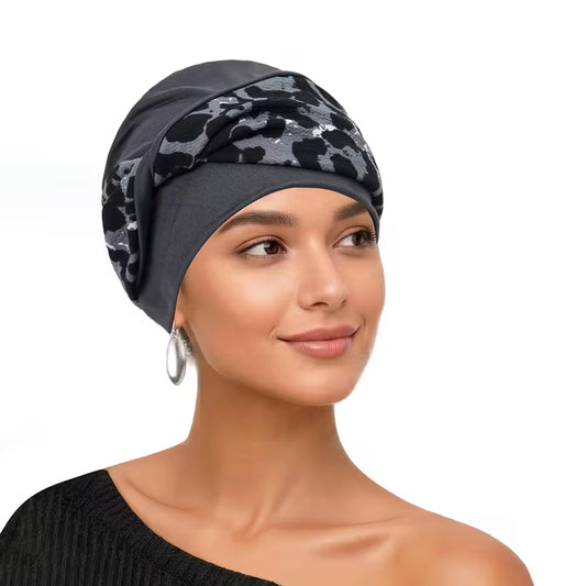 Two-Tone Twist Turban