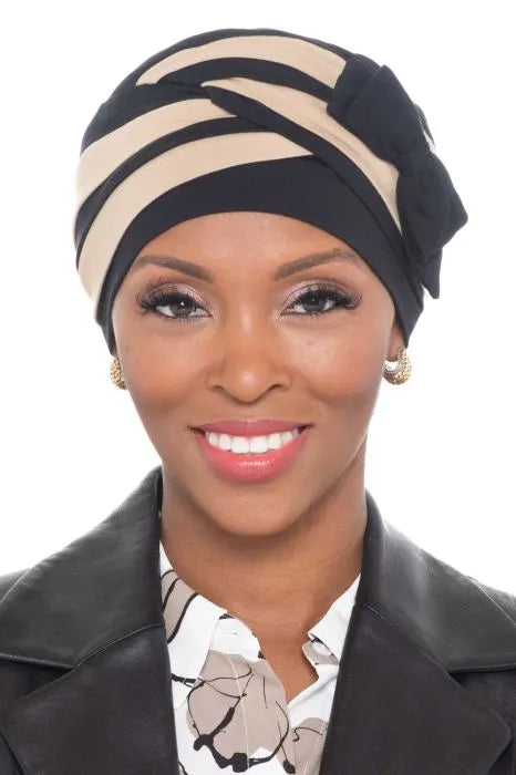 Bamboo Criss Cross Turban - Detachable Bow