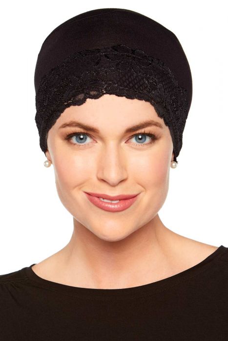 Bamboo Sleeping Cap with Lace