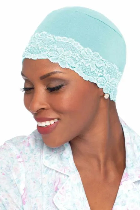 Bamboo Sleeping Cap with Lace