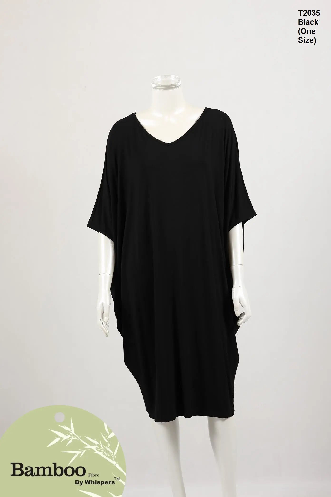Bamboo V Neck Dress - Wigsisters