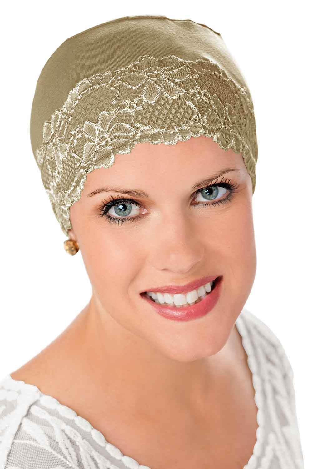 Bamboo  & Aloe Vera Sleeping Cap with Lace - Wigsisters